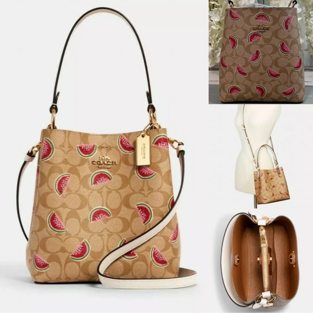 NWT Coach Watermelon Smalltown Bucket Bag🍉🍉
